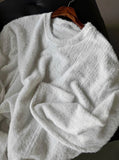 Angora Mohair Knit Long Sleeve