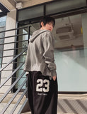 Luffy 23-embroidered wide sweatpants