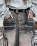 Per Balloon Cargo Denim Pants