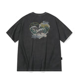 Dolphin Hearts Pigment Short Sleeve Tee