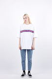 Heavy Overfit Wide 3 Color Line Logo
