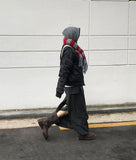 (WOOL) TIE STRAP LAYERED SKIRT