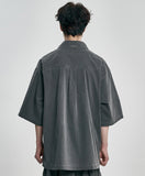 Paneled Zip-Up Shirt