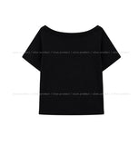 Nity Horse Printed One-Shoulder Short Sleeve