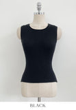 Rehel Square Neck Ribbed Knit Sleeveless
