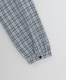 Perryton round collar check shirt