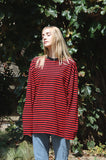 Long Sleeve Heavy Overfit Stripe Dangara