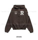 Solid Patch Stitch Two-Way Work Jacket