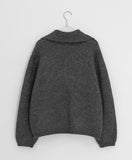 Hibata Cable Ribbon Collar Knit Cardigan