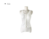 [with cup] Sedal Cap Lace Button Sleeveless