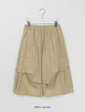 [unisex] Penh Banding Cargo Bermuda Pants