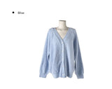 Labong V-neck Button Long Knit Cardigan