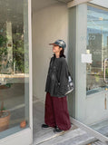 [unisex] Junu Back Line Cotton Wide Pants