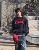 K Color Matching Layered Sweatshirt