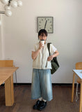 Comu Light Blue Bermuda Washing Denim Pants