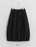 Derun Cotton Balloon Banding Long Skirt
