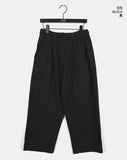 Thermal back pocket point wide cotton pants
