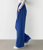 Brushed Bly Vivid Color Long Wide Banding Training Pants