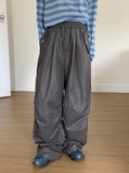 Tissue Coated Parachute Two Way Jogger Wide Pants