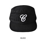 Multi-pattern leather strap pillbox ballcap