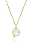 Penidor Volume Silver (Y) White Pearl Necklace
