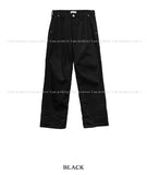 Breeze one-tuck cotton wide pants