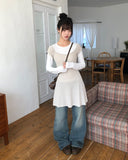 Doel Bootcut Washed Denim Pants