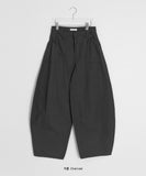 Gyuni Shirring Pocket Balloon Wide Cotton Pants