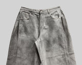 Snap Wide Dirty White Denim