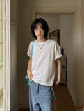 Flop basic crop short sleeve t-shirt