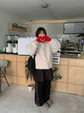 Benday banding side check color matching brushed jogger pants