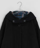 [Unisex] Kalten Check Color Matching Hood Coat Jacket