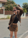 Pudded Cotton Bike Skirt