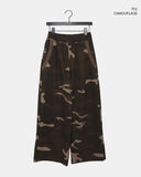 Zerb Camo Banding Pocket Wide-Fit Training Long Pants