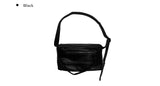 Crack square leather cross bag