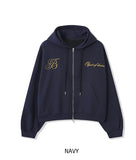 Ove Lettering Semi-Crop Hood Zip-Up