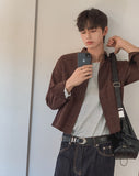 Roozen Check Pocket Long Sleeve Shirt