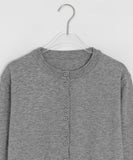 Hayushi Round Neck Button Cardigan
