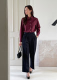 Kebeul Pintuck Wide Slacks