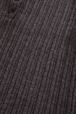 Layered ribbed half sleeve top