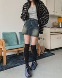 Hitch Pocket Denim Mini Skirt