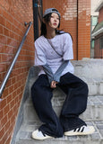 RAW CURVE STITCH DENIM