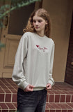Love You Chain Embroidery Sweatshirt