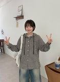 Kendanyu Pocket Check Hood Shirt