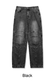 Henon Dart Cat Brush Denim Pants
