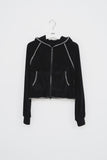 (W) Debon Towel Zip Hoodie