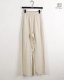Bow Baslock Wide Long Nylon Pants