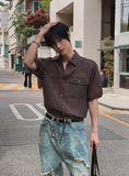 Rodin Wrinkle Two-Pocket Short Sleeve Shirt
