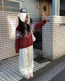 [Mink Lining] Kise Pintuck Wide Brushed Long Pants