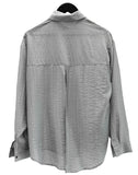 Backslit Striped Overfit Shirt